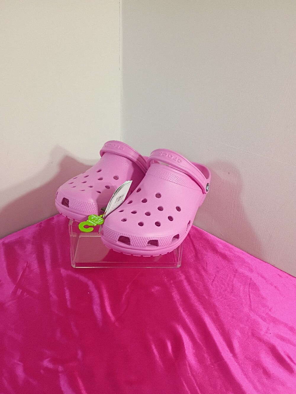 Crocs Mens SZ 11 Adult Classic Clog Pink 10001-6SW Women's SZ 13